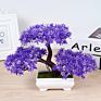 Yiwan Wholesalebonsai Welcoming Pine Multi Shape Lifelike Live Table Small Bonsai Outdoor Home Decoration Plastic Bonsai