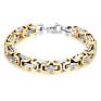 Zhongzhe Jewelry Stainless Steel Braided Chain Mens Byzantine Chain Bracelet, / Accept