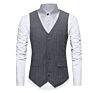 Ztm10 Men Office Wear Striped Slim Fit V Collar Vests Designs