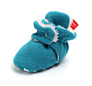 Newborn Baby Boys Girls Cozy Fleece Booties with Grippers Stay on Slipper Socks Infant Toddler Crib Shoes for Boys Girls