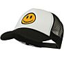 Customised Embroidered Foam Mesh Back Ball Cap Child Happy Face Baseball Hats Kid Smile Face Trucker Hat