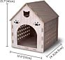 Wooden Kitty House Cat Shelter Fully Assembled Plywood Hide House for Cats Rabbits and Small Dogs