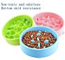 round Plastic Pet Slow Feeder Bowl Health Cat Dog Bowl Slow Food