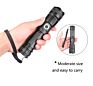 1000Lm Adjustable 5 Modes Bright Light Torch Rechargeable Led Torch with Large Capacity Battery Long Battery Life Flashligh