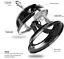 Manufacture Prices 65Mm round Shape Polished Aluminium Hotel Desk Bell