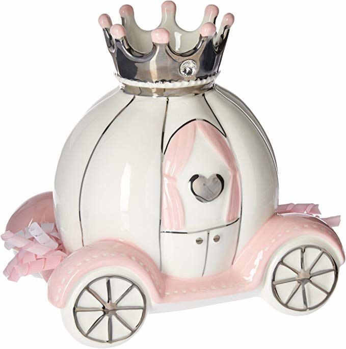 mini  ceramic car money  saving box pink atm savings bank money box