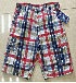 Men's Containing Cotton Pocketed Checkered Polyester Cargo Shorts