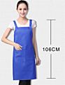 Hahoo Avental Delantal Tablier Black Full Length Bib Spa Beard Waist Work Restaurant Cafe Waterproof Kitchen Apron
