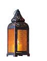 Bronze Moroccan Wrought Iron Lantern Candle Holder