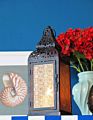 Bronze Moroccan Wrought Iron Lantern Candle Holder