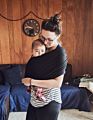 Hiking Luxury Group 0 All-Position Newborn Baby Carrier Wrap Organic Kangaroo Velvet Wrap Cover Manufacturers