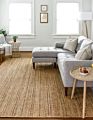 100% Jute Area Rug - Braided Design Hand Woven Carpet