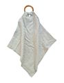 100% Organic Cotton Comforter Blanket and Wooden Cloth Teether Ring Newborn Muslin Teething Blanket