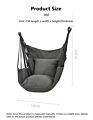 Outdoor Activities Use Canvas Colorful Stripe Hammock Chair Swing Cushion Hanging Hammock Chair