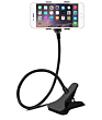 Long Arm Flat Flexible Lazy Bed Desktop Cell Mobile Necklace Phone Holder Stand with Gooseneck for Iphone and Samsung