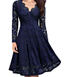Women's One Piece Long Sleeve Casual Dress Flower Girls' Dresses