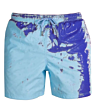 Men Lake Blue Swim Surf Blank Board Shorts Casual Breathable Pockets Swimwear