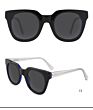 Colorful Simple Design Big Frame Men Italian Oval Outdoor Anti-Uv Acetate Sunglass