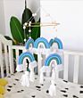 Wood Beads Macrame Rainbow Crib Cot Mobile Nursery Bedding Hanging Baby Mobile
