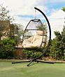Indoor Luxury Rattan Chair Patio Egg Shape Hanging Set Lazy Swing Chairs for Sales