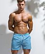 White Black Beachwear Shorts for Men Swimwear Beach Nylon Pocket Blank Sea plus Size Solid Short Men Gym Logo