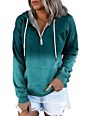 Womens Casual Zipper Hooded Sweatshirts Long Sleeve Fall Tops Cozy Hoodies for Women Pullover