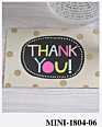 Korean Style Small Business Greeting Cards Simple Geometric Thank You Gift Card Mini Heart Shaped Birthday Card