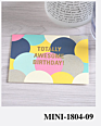 Korean Style Small Business Greeting Cards Simple Geometric Thank You Gift Card Mini Heart Shaped Birthday Card