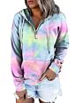 Womens Casual Zipper Hooded Sweatshirts Long Sleeve Fall Tops Cozy Hoodies for Women Pullover