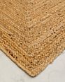 100% Jute Area Rug - Braided Design Hand Woven Carpet