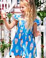 Girl Kids Clothing Cotton Skirt Ice-Cream Printing Sleeveless Dress Baby Party