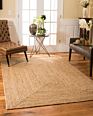 100% Jute Area Rug - Braided Design Hand Woven Carpet