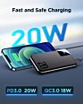 20W Fast Charging Usb C Power Bank 20000Mah Mobile Phone Charger Big Capacity Usb Power Bank for Charging