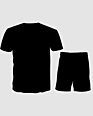 Women's Printed T-Shirt Customized 2 Pieces of Sports Home Wear Two Piece Pants Set
