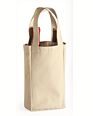 Cotton Canvas Tote Recycling Single Bottle Wine Bag