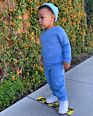 Kids Jogger Sets French Terry Tracksuit Crewneck Sweatshirt Set Boys Sweatsuit