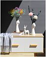 Nordic Style a Hand Creative Floral Composition Living Room Ornament Ceramics Vase for Home Office Decor