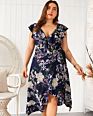 Dress and Unrestrained Short Sleeve V-Neck Lace Party Beach Skirt Large Size Xia Bohemia Dress