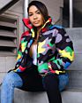 Oversize Arrvial Fall Crop Woman Girl Cotton Unisex Couples down Jacket Coat Wear for Woman