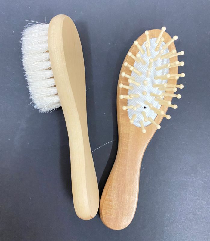 Wooden Baby Brush Set