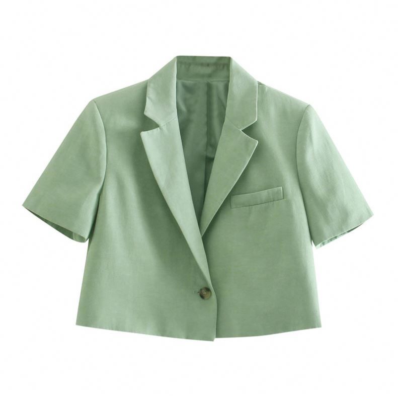 Xz429 Spring Women's Breasted Suit Solid Color Casual Wear Blazer Traje 6