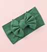 Organic Cotton Bow Knot Knitted Ribbed Baby Headband for Babies