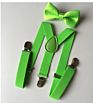 Soild Color Children Belt Bowtie Set Baby Boys Girls Suspenders Clip-On Y-Back Braces Bow Tie Elastic Kids Adjustable