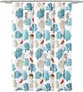 Coral Coast Reef Feather Polyester Fabric Shower Curtain Waterproof Printing Bathroom Shower Curtain