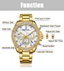 Moissanite Diamond Bling Wrist Quartz Stainless Steel Luxury Natural Men Women Glass round Crazy Watch
