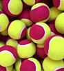 Stock Assorted Color 2.5" Pet Tennis Ball Eco Friendly Soft Natural Rubber Tennis Ball Stuffed Pet Dog Toy