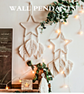 Woven Tapestry Room Wall Art Handmade Dream Catchers Ins Macrame Star Leaf Wall Hanging Home Decor