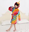 Children Star Unicorn Cartoon Animal Flannel Pajamas Fall Hooded Baby Kids Girls Bathrobe