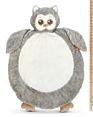 Gray Owl Plush Stuffed Animal Tummy Time Play Mat