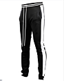 Red and White Striped Pants Elastic Waist Fitness Track Mens Drawstring Running Quick Drying Sports Trousers